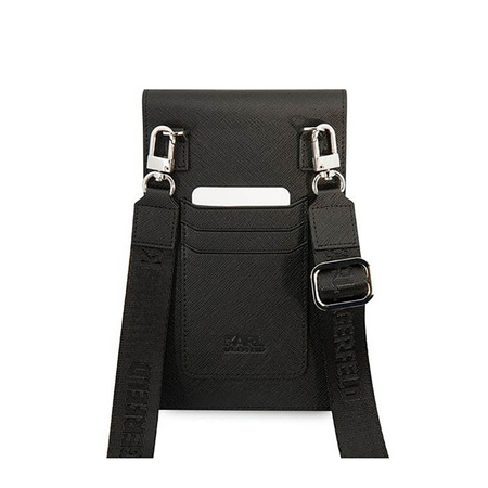 Karl Lagerfeld Embossed RSG Wallet Phone Bag - Torba na smartfona i akcesoria (czarny) (KLWBSARSGK)