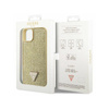 Guess Rhinestone Triangle - Etui iPhone 14 Plus (złoty) (GUHCP14MHDGTPD)