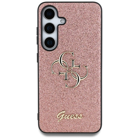 Guess Fixed Glitter Big 4G Metal Logo - Etui do Samsung Galaxy S25 (różowy) (GUHCS25SHG4SGP)