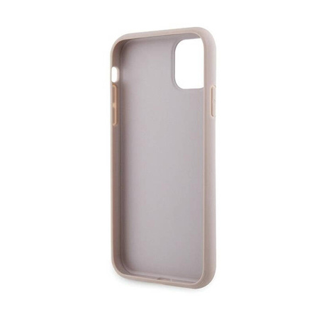 Guess Crossbody 4G Metal Logo - Etui iPhone 11 (różowy) (GUHCN61P4TDSCPP)
