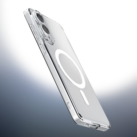 Spigen Ultra Hybrid Mag MagSafe - Etui do Samsung Galaxy S25 Edge (Clear / White) (ACS09418)