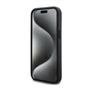 DKNY Leather Mono Stripe & Metal Logo - Etui iPhone 15 Plus / 14 Plus (czarny) (DKHCP15MPRTHSLK)