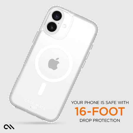 Case-Mate Tough D3O MagSafe - Etui iPhone 16 Plus (Clear) (CM054370)