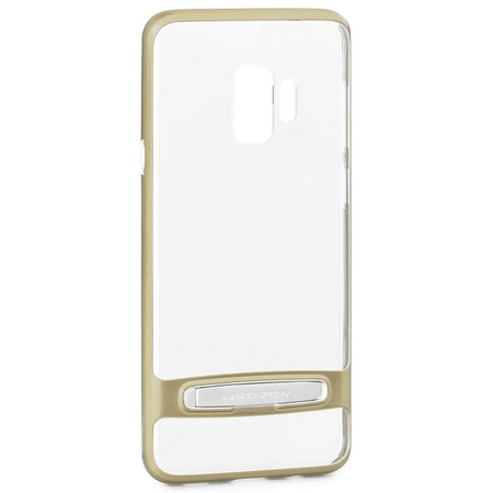 Mercury Dream Bumper - Etui Samsung Galaxy S9 z metalową podstawką (złoty) (7631)
