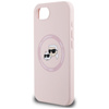 Karl Lagerfeld Silicone Karl & Choupette Heads MagSafe - Etui do iPhone 16e (różowy) (KLHMPSE4SKCHTCP)
