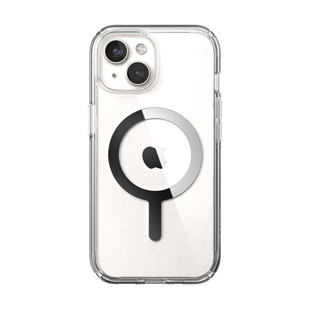 Speck Presidio Perfect-Clear MagSafe - Etui iPhone 16e / iPhone 15 / iPhone 14 / iPhone 13 (Clear / Chrome Finish / Serene Silver) (150553-3240)