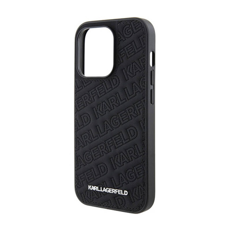Karl Lagerfeld Quilted K Pattern - Etui iPhone 15 Pro (czarny) (KLHCP15LPQKPMK)