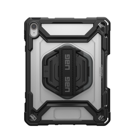 UAG Plasma HS Kickstand - obudowa ochronna z uchwytem do Apple Pencil, uchwytem na dłoń oraz podstawką do iPad 10.9" 10 generacja / 11" (A16) (ice/black) (124470114340)