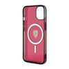 Ferrari Translucent MagSafe - Etui iPhone 14 (Czerwony) (FEHMP14SURKR)