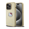 Hello Kitty Leather Kitty Head MagSafe - Etui iPhone 13 Pro Max (złoty) (HKHMP13XPGHCKD)