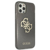 Guess Glitter 4G Big Logo - Etui iPhone 12 Pro Max (czarny) (GUHCP12LPCUGL4GBK)