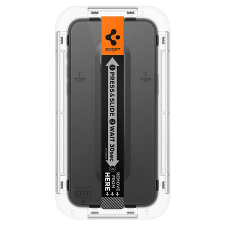 Spigen GLAS.TR EZ FIT FC - Szkło hartowane do iPhone 15 (Czarna ramka) (AGL06908)