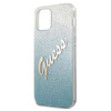 Guess Glitter Gradient Script - Etui iPhone 12 mini (niebieski) (GUHCP12SPCUGLSBL)