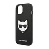 Karl Lagerfeld Saffiano Choupette Head Patch Case - Etui iPhone 14 Plus (czarny) (KLHCP14MSAPCHK)