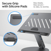 Spigen LD204H Laptop Stand Hub - Podstawka / stojak pod laptopa z Hubem 6 w 1 (Space Grey) (AMP08885)