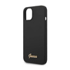 Guess Silicone Vintage - Etui iPhone 14 Plus (czarny) (GUHCP14MSLSMK)