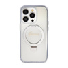 Guess Ring Stand Script Glitter MagSafe - Etui iPhone 15 Pro (przezroczysty) (GUHMP15LHRSGSD)
