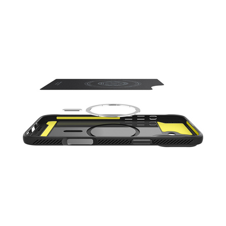 Spigen Rugged Armor Mag MagSafe - Etui do iPhone 16 (Matte Black) (ACS08214)