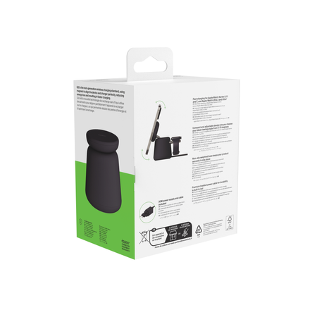 Belkin Ładowarka 3w1, magnetyczna Qi2 15W, do iPhone, AppleWatch, AirPods, grafitowa (WIZ027VFH36)