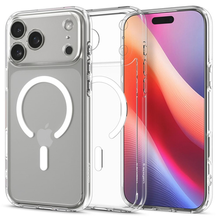 Spigen Ultra Hybrid Mag MagSafe - Etui do iPhone 17 Pro Max (Clear/White) (ACS10282)