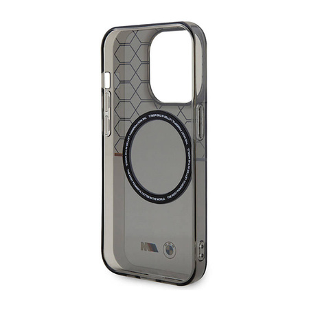 BMW Pattern MagSafe - Etui iPhone 14 Pro Max (Szary) (BMHMP14XHGPK)