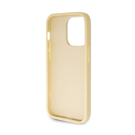 Guess Glitter Script Big 4G - Etui iPhone 14 Pro (złoty) (GUHCP14LHG4SGD)
