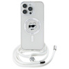 Karl Lagerfeld IML Choupette Head & Cord MagSafe - Etui iPhone 16 Pro (przezroczysty) (KLHMP16LHCCHNT)