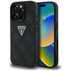 Guess Hot Stamp 4G Pattern Triangle Metal Logo - Etui do iPhone 16 Pro Max (czarny) (GUHCP16XPGP4STRK)