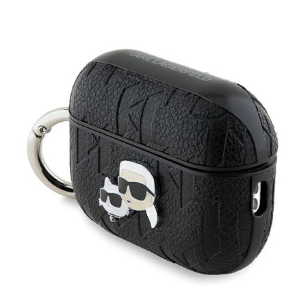 Karl Lagerfeld Monogram Karl & Choupette Head - Etui AirPods Pro 2 (czarny) (KLAP2PGKCPK)