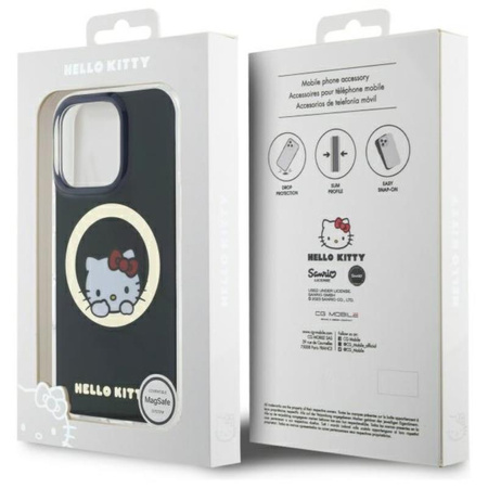 Hello Kitty IML Sweet Kitty MagSafe - Etui iPhone 16 Pro (czarny) (HKHMP16LHSWKK)