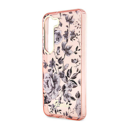 Guess Flower Collection - Etui Samsung Galaxy S23+ (różowy) (GUHCS23MHCFWSP)