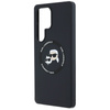 Karl Lagerfeld Silicone Double Heads And Circle MagSafe - Etui Samsung Galaxy S25 Ultra (czarny) (KLHMS25LSKCHTCK)