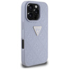 Guess Hot Stamp 4G Pattern Triangle Metal Logo - Etui do iPhone 16 Pro Max (fioletowy) (GUHCP16XPGP4STRU)