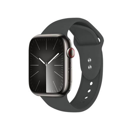 Crong Liquid - Pasek do Apple Watch 44/45/46/49 mm (grafitowy) (CRG-44LQB-GRP)