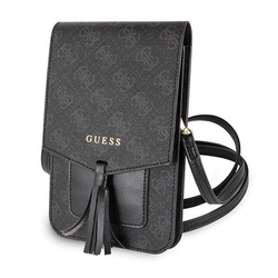 Guess 4G Uptown Wallet Phone Bag - Torba z przegrodą na smartfona (czarny) (GUWBSQGBK)
