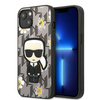 Karl Lagerfeld Iconic Karl Flower - Etui iPhone 13 (szary) (KLHCP13MPMNFIK1)