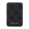 Guess 4G Leather Metal Logo MagSafe - Power Bank indukcyjny 5000 mAh 15W MagSafe (czarny) (GUPB5FP4EMGK)