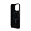 DKNY Liquid Silicone Small Metal Logo MagSafe - Etui iPhone 15 Pro Max (czarny) (DKHMP15XSMCHLK)