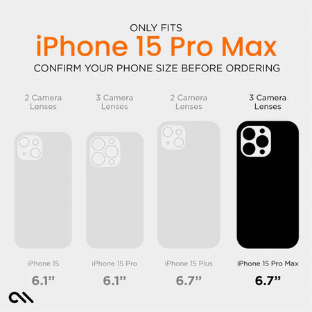 Case-Mate Ultra Tough Plus D3O MagSafe - Etui iPhone 15 Pro Max (Clear) (CM051674)
