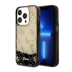 Guess Liquid Glitter Transculent 4G - Etui iPhone 14 Pro (Czarny) (GUHCP14LLC4PSGK)