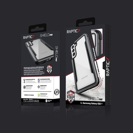 X-Doria Raptic Shield Pro - Etui Samsung Galaxy S22+ 5G (Antimicrobial Protection) (Black) (462822)