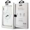 Karl Lagerfeld IML Metal Karl & Choupette Head MagSafe - Etui iPhone 15 (biały) (KLHMP15SHLSKCH)