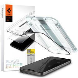 Spigen GLAS.TR EZ FIT FC - Szkło hartowane do iPhone 15 Pro Max (Czarna ramka) (AGL06879)