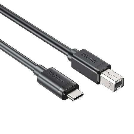 Unitek kabel do drukarki USB C na USB B 2.0 czarny 5m (C14140ABK03-5M)