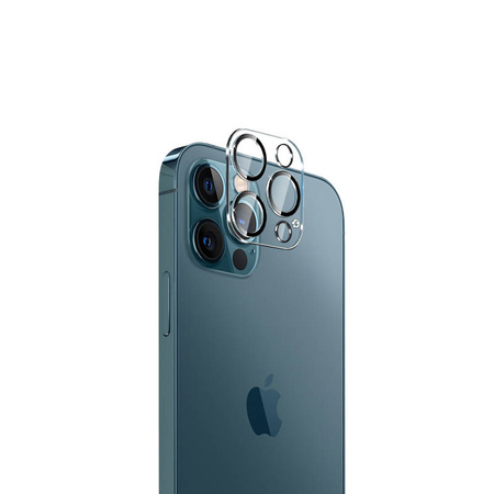 Crong Lens Shield - Szkło na aparat i obiektyw iPhone 12 Pro (CRG-LSIP12P)