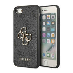 Guess 4G Big Metal Logo - Etui iPhone SE (2022/2020) / 8 / 7 (szary) (GUHCI84GMGGR)