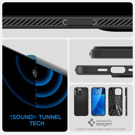 Spigen Liquid Air - Etui do iPhone 14 Pro Max (Czarny) (ACS04813)