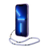 Guess Translucent Pearl Strap - Etui iPhone 14 Pro Max (fioletowy) (GUHCP14XHGCOHU)