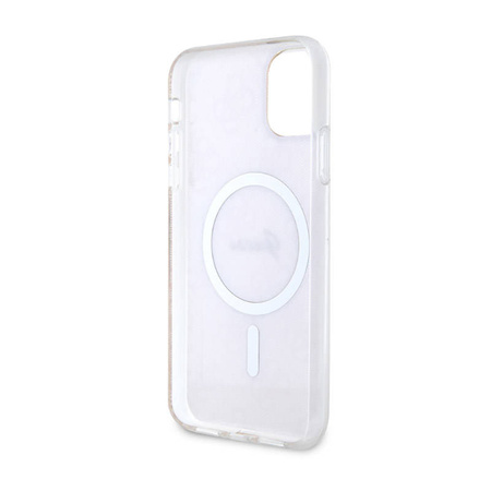 Guess 4G MagSafe - Etui iPhone 11 (Różowy) (GUHMN61H4STP)