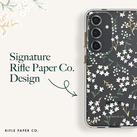 Rifle Paper Clear - Etui Samsung Galaxy S24+ (Petite Fleurs) (RP053564)